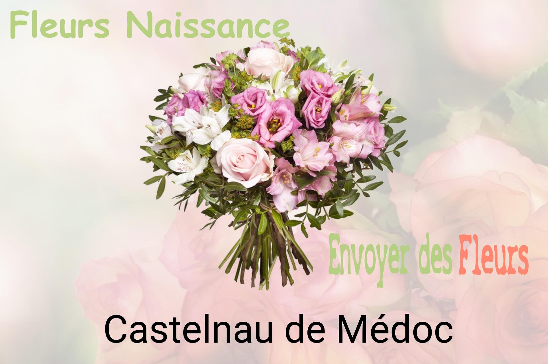 Bouquet de fleurs de naissance livré à Castelnau-de-Médoc
